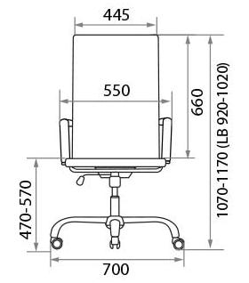 Кресло для персонала Texas LB gtpCh1 440392/TN01