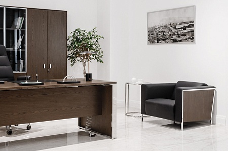 Кресло, кожа VISPO FLORE 1 DAKOTA black