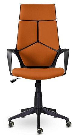 Кресло офисное IQ  (black plastic orange) CX0898R-1-129
