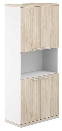 Шкаф 5 ур. 800 с нишей AG.220.WH.WH.WH.WH