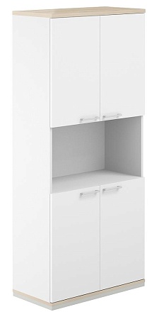 Шкаф 5 ур. 800 с нишей AG.220.WH.WH.WH.WH