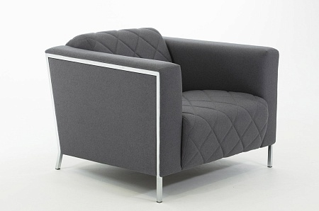 Кресло, войлок VISPO 1 MUSE Grigio 19  stitch 1