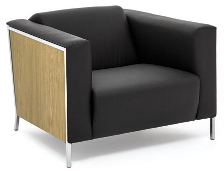Кресло, кожа VISPO FLORE 1 DAKOTA black