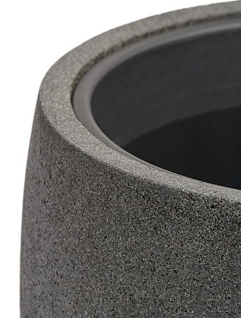 Кашпо TREEZ Effectory Stone Высокая чаша Тёмно-серый камень в-85, д-55 см