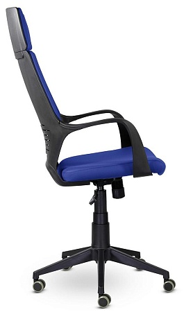 Кресло офисное IQ (black plastic blue) CX0898R-1-102