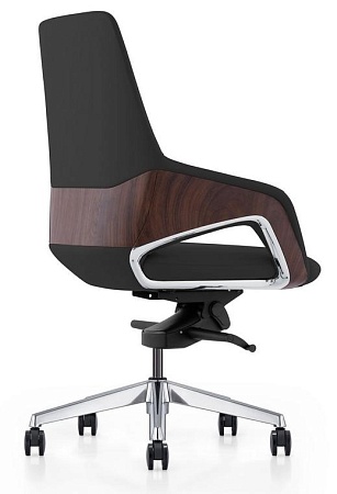 Кресло офисное Шопен LB FK 0005-B black leather