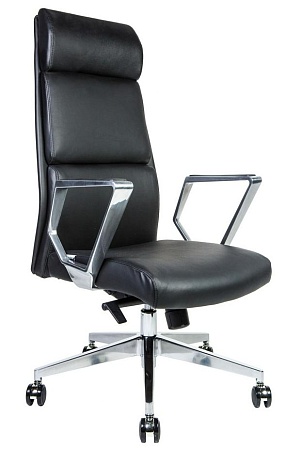 Кресло офисное Лондон ЛЮКС ZR8637H-408 black PU