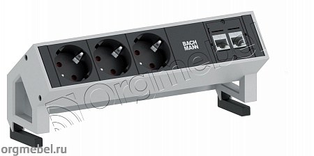 DESK II 3x220V блок розеточ БЕЛЫЙ 902.2048
