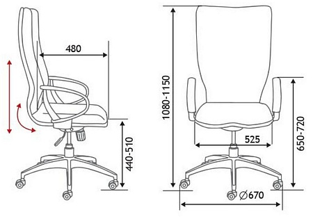 Кресло офисное IQ (White plastic green) CX0898H-0-215