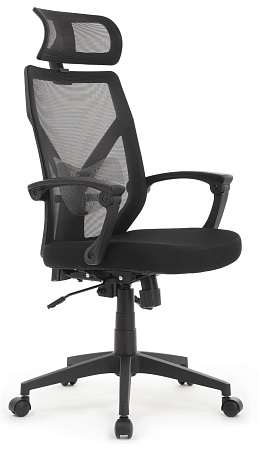 Офисное кресло (Чёрный пластик) OLIVER W-203 AC