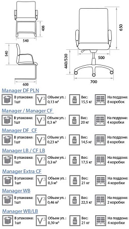 Кресло для руководителя Manager DF 400099-01/C38