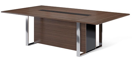 EXE Стол перег L256 хром/короб 101 920 OAK 07 W