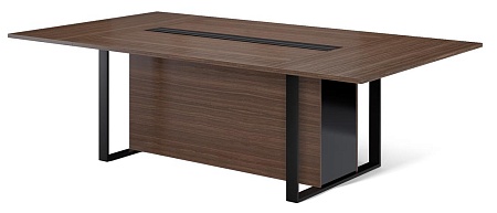 EXE Стол перег L256 черн/короб 101 920 OAK 09 W
