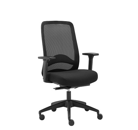 Кресло рабочее slide AS ЧЕРНЫЙ Carot M Black 1D Black slide