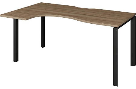 Стол эргономичный левый на металлокаркасе НТМП.П-040.ЛВ