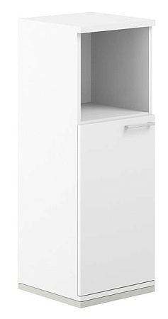 Шкаф 3 ур. 400 с нишей AG.215.WH.WH.WH.L
