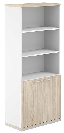 AG.220.WH.WH.WH. / Шкаф 5 ур. 800 полуоткрытый AG.220.WH.WH.WH