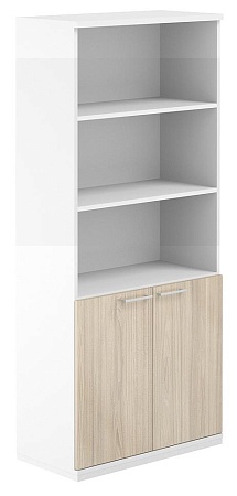 AG.220.WH.WH.WH. / Шкаф 5 ур. 800 полуоткрытый AG.220.WH.WH.WH