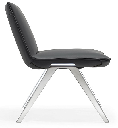 KAYAK Кресло lounge СЕРЫЙ/ПОЛИР.АЛ. F2313 Chrome NXPU9721 grey