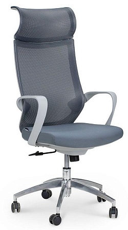Кресло офисное Спэйс gray CH-193A-1-К304D-14*N204 aluminium base