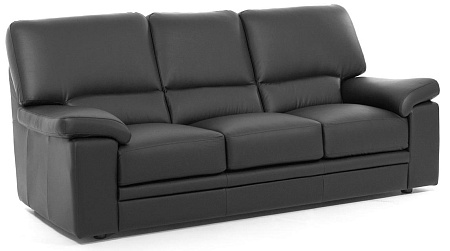 Диван 3 мест.иск.кожа ELLA 3 Dollaro 501 black