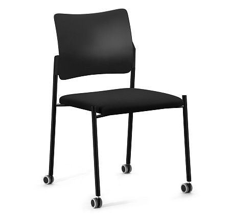 Кресло на ч.колес, б/под Pinko plastic cast black Kiton 08 noArms