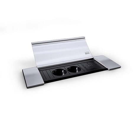 POWER FRAME COVER 2schuc+1HDMI АЛЮМИНИЙ PFС 2+1HDM...
